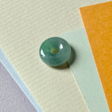 A-Grade Natural Bluish Green Jadeite Bagel Piece No. 172951