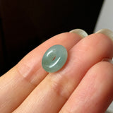 A-Grade Natural Bluish Green Jadeite Bagel Piece No. 172951