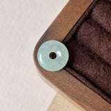 A-Grade Natural Light Green Jadeite Bagel Piece No. 172955