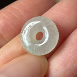 A-Grade Natural Light Green Jadeite Bagel Piece No. 172955