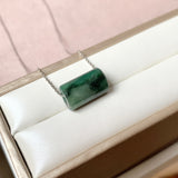 A-Grade Natural Bluish Green Jadeite Barrel No.172929
