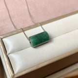 A-Grade Natural Bluish Green Jadeite Barrel No.172929