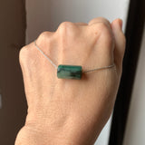 A-Grade Natural Bluish Green Jadeite Barrel No.172929