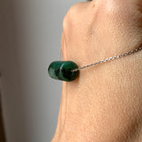A-Grade Natural Bluish Green Jadeite Barrel No.172929