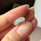 A-Grade Natural Light Green Jadeite Bagel Piece No. 172952