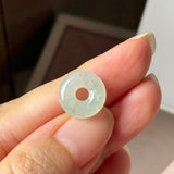 A-Grade Natural Light Green Jadeite Bagel Piece No. 172952