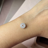 A-Grade Natural Light Lavender Jadeite Bagel Piece No. 172958