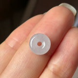 A-Grade Natural Light Lavender Jadeite Bagel Piece No. 172958