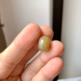 A-Grade Natural Greenish Yellow Jadeite Barrel No.172930