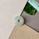 A-Grade Natural Light Green Jadeite Bagel Piece No. 172953