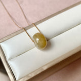 A-Grade Natural Greenish Yellow Jadeite Barrel No.172931