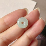 A-Grade Natural Light Green Jadeite Bagel Piece No. 172954