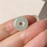 A-Grade Natural Light Green Jadeite Bagel Piece No. 172954