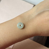 A-Grade Natural Light Green Jadeite Bagel Piece No. 172954