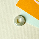 A-Grade Natural Light Yellow Jadeite Bagel Piece No. 172960