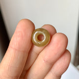 A-Grade Natural Greenish Yellow Jadeite Barrel No.172931