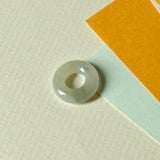 A-Grade Natural Light Yellow Jadeite Bagel Piece No. 172960