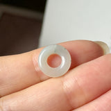 A-Grade Natural Light Yellow Jadeite Bagel Piece No. 172960