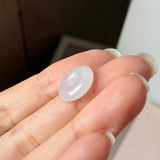 A-Grade Natural Light Lavender Jadeite Bagel Piece No. 172961