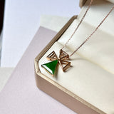 A-Grade Imperial Green Jadeite Cross Pendant No.171109