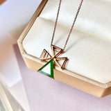 A-Grade Imperial Green Jadeite Cross Pendant No.171109