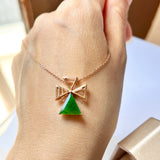 A-Grade Imperial Green Jadeite Cross Pendant No.171109