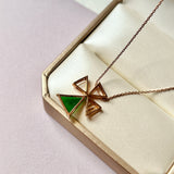 A-Grade Imperial Green Jadeite Cross Pendant No.171109