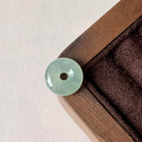 A-Grade Natural Green Jadeite Bagel Piece No. 172956