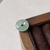 A-Grade Natural Green Jadeite Bagel Piece No. 172956