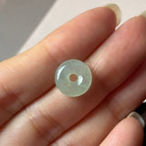 A-Grade Natural Green Jadeite Bagel Piece No. 172956