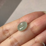 A-Grade Natural Green Jadeite Bagel Piece No. 172956