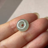 A-Grade Natural Green Jadeite Bagel Piece No. 172956