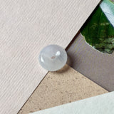 Icy A-Grade Natural Light Lavender Jadeite Bagel Piece No. 172957