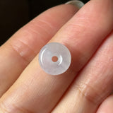 Icy A-Grade Natural Light Lavender Jadeite Bagel Piece No. 172957