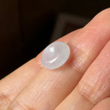 Icy A-Grade Natural Light Lavender Jadeite Bagel Piece No. 172957