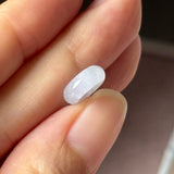 Icy A-Grade Natural Light Lavender Jadeite Bagel Piece No. 172957