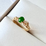 Custom Jade Ring (Foliage Crown) No.130086