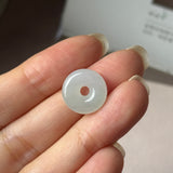 A-Grade Natural Light Lavender Light Apple green Jadeite Bagel Piece No. 172962