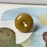 A-Grade Natural Yellow Jadeite Donut No.220691