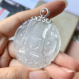 Icy A-Grade Jadeite Buddha Pendant No.172078