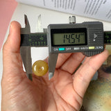 A-Grade Natural Yellow Jadeite Donut No.220691