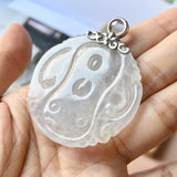 Icy A-Grade Jadeite Buddha Pendant No.172078