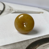 A-Grade Natural Yellow Jadeite Donut No.220692