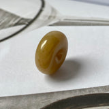 A-Grade Natural Yellow Jadeite Donut No.220692