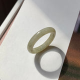 17.2mm A-Grade Natural Yellowish Green Jadeite Ring Band No. 161866