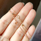 42cm (1mm) Adjustable Belcher Diamond Cut Necklace Chain