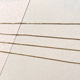 42cm (1mm) Adjustable Belcher Diamond Cut Necklace Chain