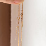 42cm (1mm) Adjustable Belcher Diamond Cut Necklace Chain