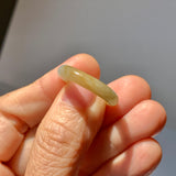 17.2mm A-Grade Natural Yellow White Jadeite Ring Band No. 161861