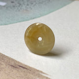 A-Grade Natural Yellow Jadeite Donut No.170974